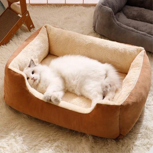 Panier  pour Chat et Petit Chien – Confort Douillet et Design Élégant